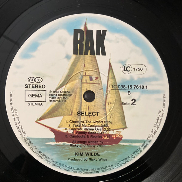 Kim Wilde - Select | EMI Electrola (1C 038-15 7618 1) - 4 Kim Wilde - Select | EMI Electrola (1C 038-15 7618 1) - 4