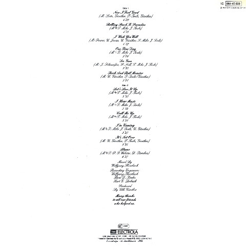 The Lords - Birthday Album 15 Years | EMI (1C 064-45 839) - 2