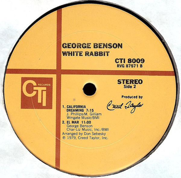 George Benson - White Rabbit | CTI Records (CTI 8009) - 4 George Benson - White Rabbit | CTI Records (CTI 8009) - 4