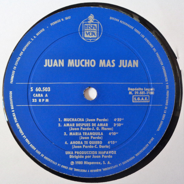 Juan Pardo - Juan Mucho Más Juan | Hispavox (S 60.503) - 3