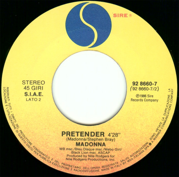 Madonna - Papa Don't Preach | Sire (92 8660-7) - 4