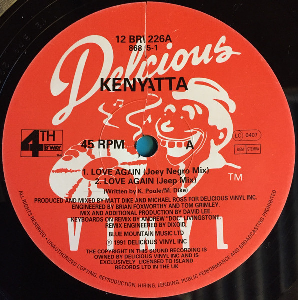 Kenyatta - Love Again | 4th & Broadway (12 BRW 226) - 3 Kenyatta - Love Again | 4th & Broadway (12 BRW 226) - 3