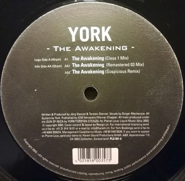 York - The Awakening 2003 | Planet Love Records (PLO 051-6) - 4