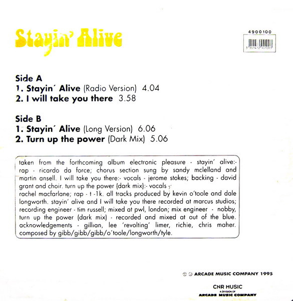 N-Trance Featuring Ricardo Da Force - Stayin' Alive | CNR Music (4900100) - 2