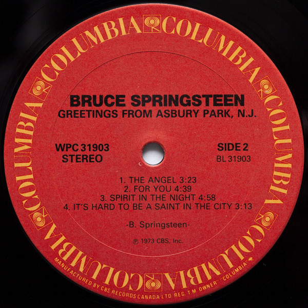 Bruce Springsteen - Greetings From Asbury Park, N.J. | Columbia (WPC 31903) - 4 Bruce Springsteen - Greetings From Asbury Park, N.J. | Columbia (WPC 31903) - 4