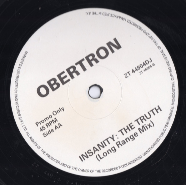 Obertron - Insanity: The Truth | Omen Recordings (ZT 44904 DJ) - 2