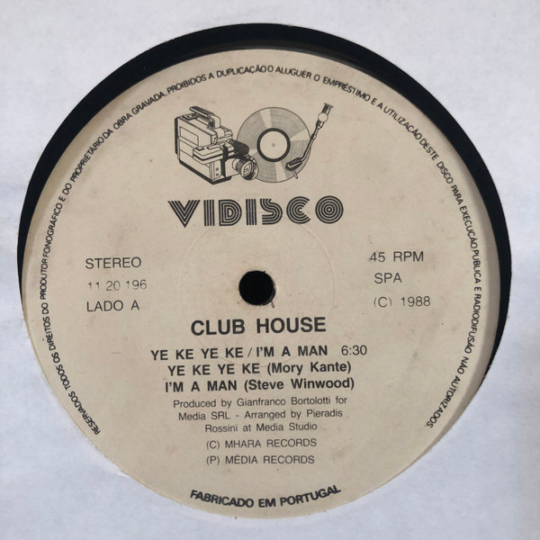 Club House - Ye Ke Ye Ke / I'm A Man | Vidisco (11 20 196) - main
