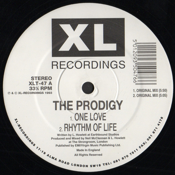 The Prodigy - One Love | XL Recordings (XLT 47) - 2