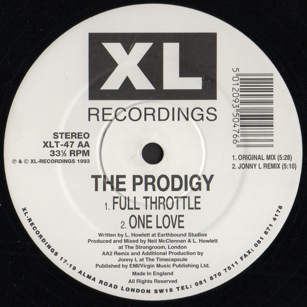 The Prodigy - One Love | XL Recordings (XLT 47) - 3