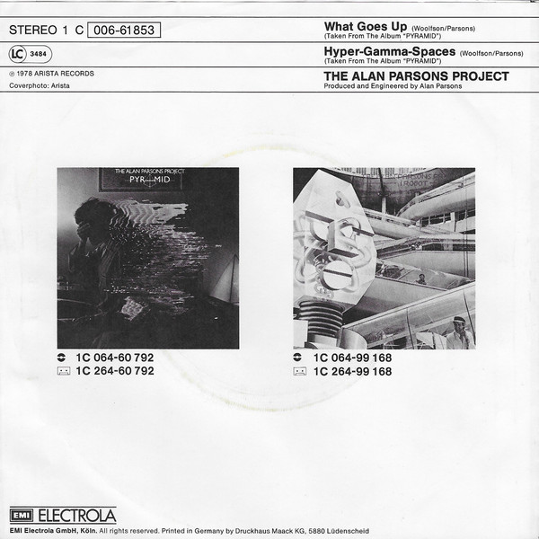 The Alan Parsons Project - What Goes Up | Arista (1C 006-61 853) - 2