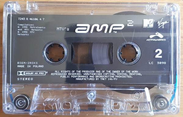 Various - MTV's Amp 2 [Cassette] | Astralwerks (7243 8 46106 4 7) - 3