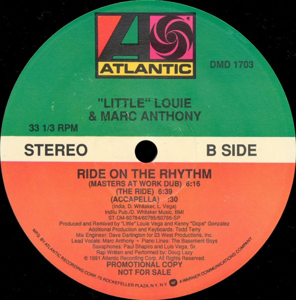 Louie Vega & Marc Anthony - Ride On The Rhythm | Atlantic (DMD 1703) - 2 Louie Vega & Marc Anthony - Ride On The Rhythm | Atlantic (DMD 1703) - 2