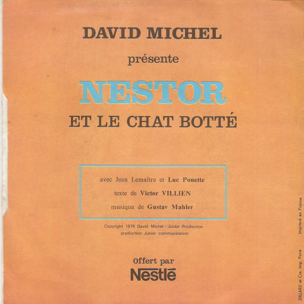 David Michel Présente Nestor - Nestor Et Le Chat Botté | Nestlé (NP 001) - 2 David Michel Présente Nestor - Nestor Et Le Chat Botté | Nestlé (NP 001) - 2