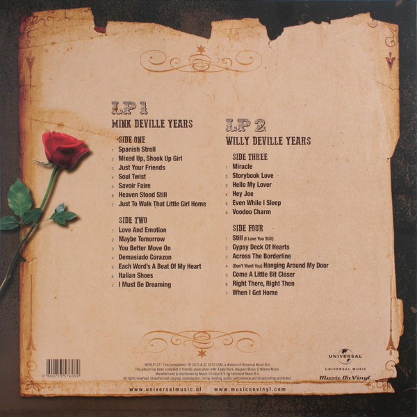 Willy DeVille & Mink DeVille - Collected (1976-2009) | Music On Vinyl (MOVLP1371) - 3 Willy DeVille & Mink DeVille - Collected (1976-2009) | Music On Vinyl (MOVLP1371) - 3
