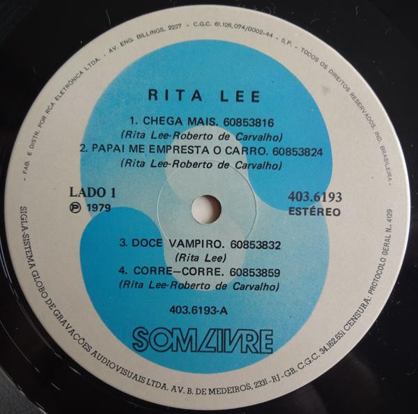 Rita Lee - Rita Lee | Som Livre (403.6193) - 3