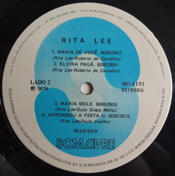 Rita Lee - Rita Lee | Som Livre (403.6193) - 4