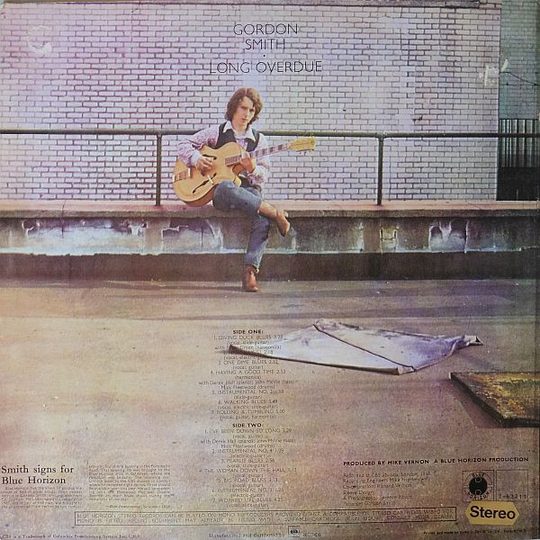 Gordon Smith - Long Overdue | Blue Horizon (S 7-63211) - 2