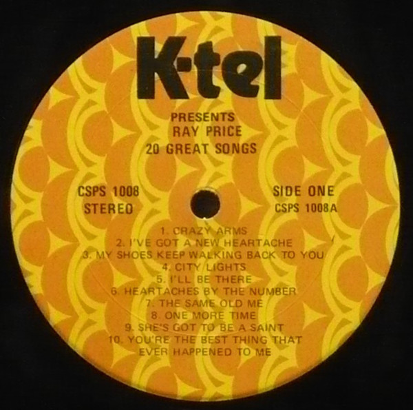 Ray Price - K-Tel Presents Ray Price 20 Great Songs | K-Tel (WC 322) - 2