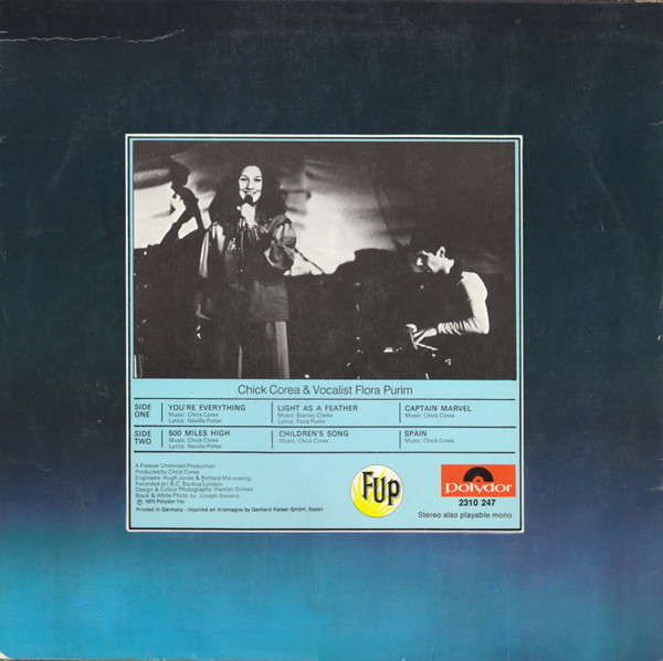 Chick Corea , Return To Forever - Light As A Feather | Polydor (2310 247) - 2