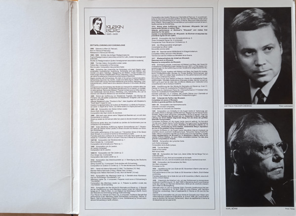 Alban Berg - Dietrich Fischer-Dieskau , Evelyn Lear , Karl Kohn , Helmut Melchert , Gerhard Stolze , Fritz Wunderlich , Chor der Deutschen Oper Berlin und Orchester Der Deutschen Oper Berlin , Karl Böhm - Wozzeck | Deutsche Grammophon (413-804-1) - 2 Alban Berg - Dietrich Fischer-Dieskau , Evelyn Lear , Karl Kohn , Helmut Melchert , Gerhard Stolze , Fritz Wunderlich , Chor der Deutschen Oper Berlin und Orchester Der Deutschen Oper Berlin , Karl Böhm - Wozzeck | Deutsche Grammophon (413-804-1) - 2