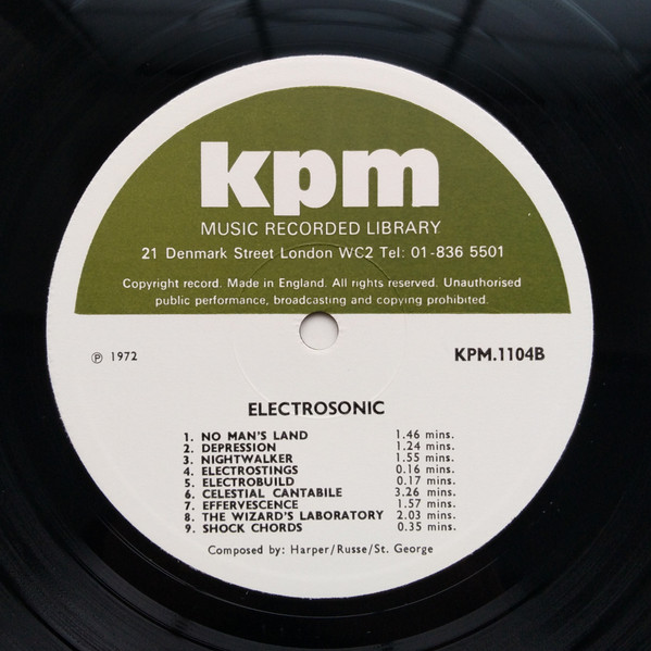 Don Harper / Li De La Russe / Nikki St. George - Electrosonic | KPM Music (KPM 1104) - 4 Don Harper / Li De La Russe / Nikki St. George - Electrosonic | KPM Music (KPM 1104) - 4