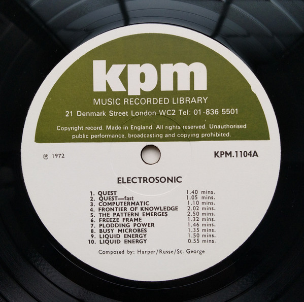 Don Harper / Li De La Russe / Nikki St. George - Electrosonic | KPM Music (KPM 1104) - 3 Don Harper / Li De La Russe / Nikki St. George - Electrosonic | KPM Music (KPM 1104) - 3