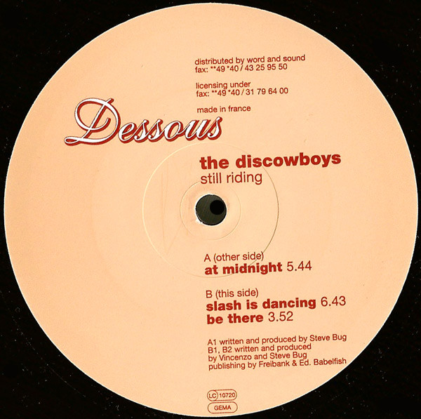 The Discowboys - Still Riding | Dessous Recordings (dessous 10) - main The Discowboys - Still Riding | Dessous Recordings (dessous 10) - main