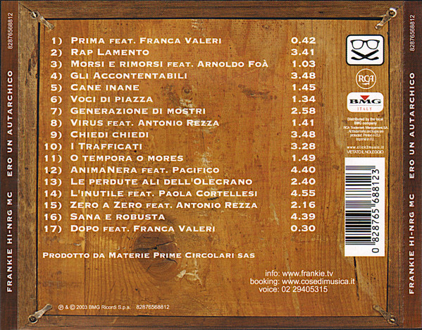 Frankie HI-NRG MC - Ero Un Autarchico | RCA (82876568812) - 2 Frankie HI-NRG MC - Ero Un Autarchico | RCA (82876568812) - 2