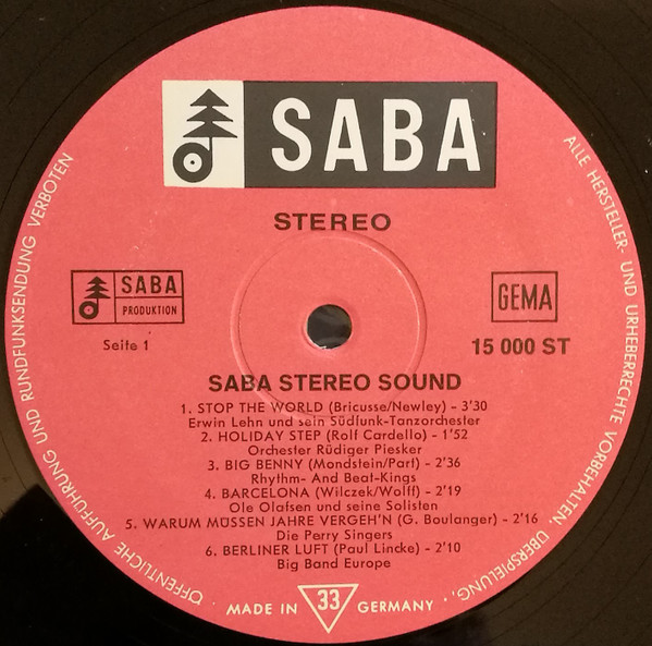 Various - Saba Stereo Sound | SABA (SB 15 000 ST) - 3 Various - Saba Stereo Sound | SABA (SB 15 000 ST) - 3