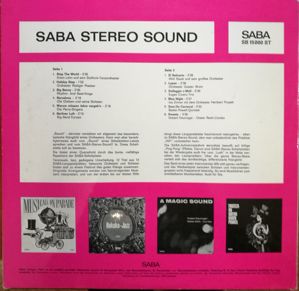 Various - Saba Stereo Sound | SABA (SB 15 000 ST) - 2 Various - Saba Stereo Sound | SABA (SB 15 000 ST) - 2