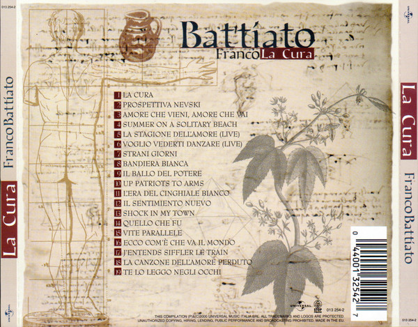 Franco Battiato - La Cura | Universal (013 254-2) - 2