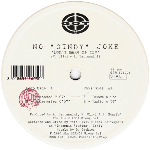 No "Cindy" Joke - Don't Make Me Cry | Got It (GTR 596005) - 3