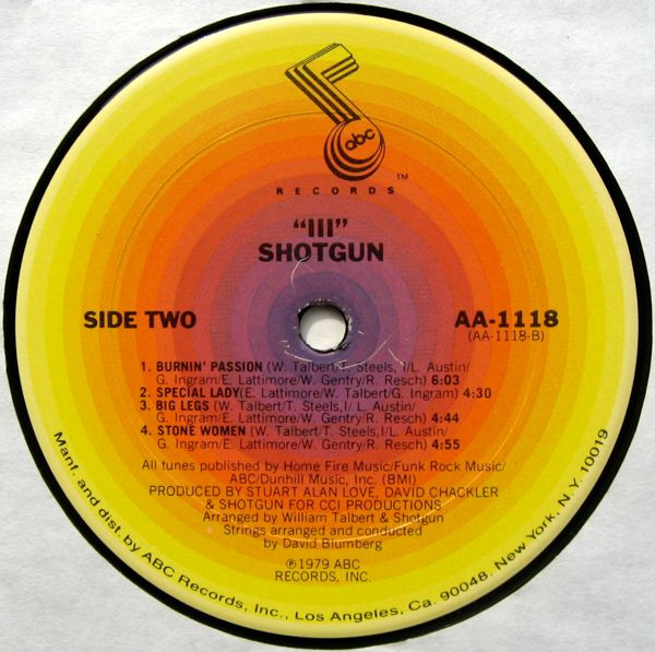 Shotgun - Shotgun III | ABC Records (AA-1118) - 4 Shotgun - Shotgun III | ABC Records (AA-1118) - 4