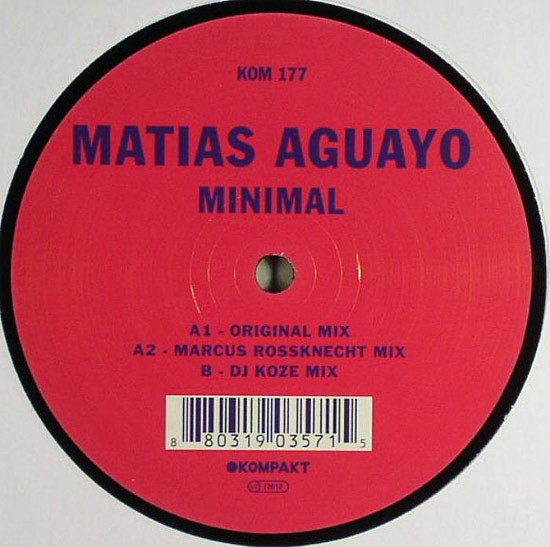 Matias Aguayo - Minimal | Kompakt (KOM 177) - main