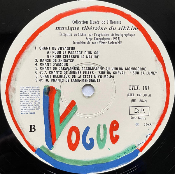 Serge Bourguignon - Musique Tibétaine Du Sikkim = Tibetan Music Of Sikkim | Disques Vogue (LVLX. 187) - 4