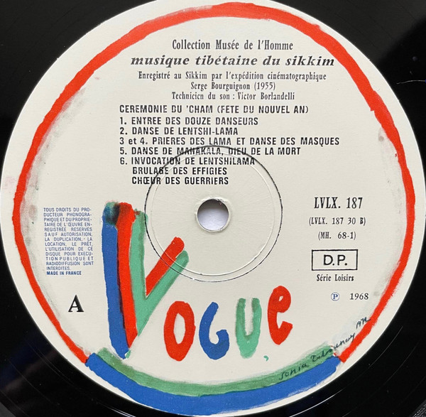 Serge Bourguignon - Musique Tibétaine Du Sikkim = Tibetan Music Of Sikkim | Disques Vogue (LVLX. 187) - 3