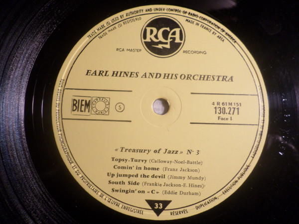 Earl Hines And His Orchestra - Treasury Of Jazz No 3 | RCA (130.271) - 3