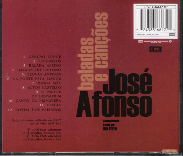 José Afonso - Baladas E Canções | EMI (724383661725) - 2