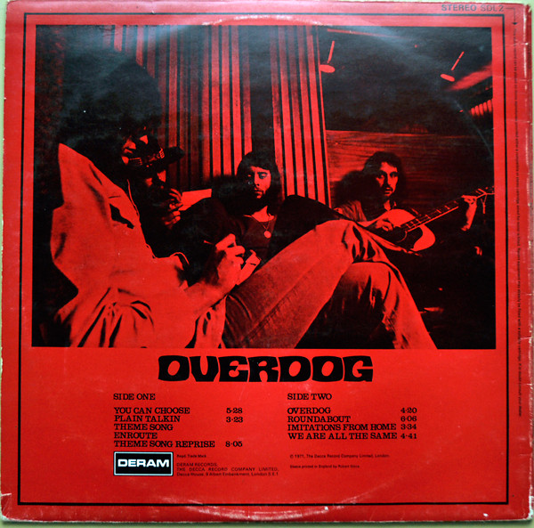 The Keef Hartley Band - Overdog [Vinyl] | Deram (SDL 2) - 2