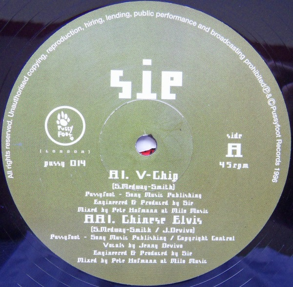 Sie - V-Chip / Chinese Elvis | Pussyfoot (PUSSY 014)