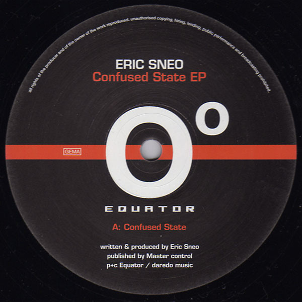 Eric Sneo - Confused State EP | Equator (EQ020)