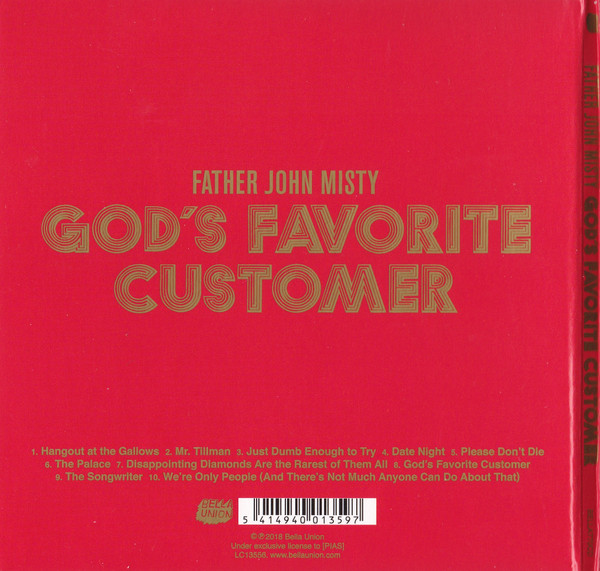Father John Misty - God's Favorite Customer | Bella Union (BELLA770CD) - 3