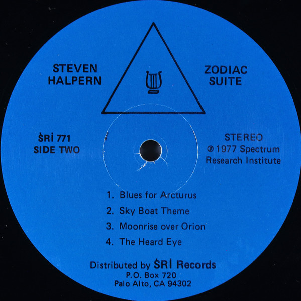 Steven Halpern - Soundscape II: Zodiac Suite | SRI Records (SRI 771) - 4 Steven Halpern - Soundscape II: Zodiac Suite | SRI Records (SRI 771) - 4