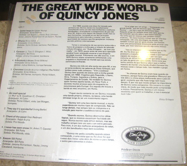 Quincy Jones - The Great Wide World Of Quincy Jones | Mercury (6336 705) - 2