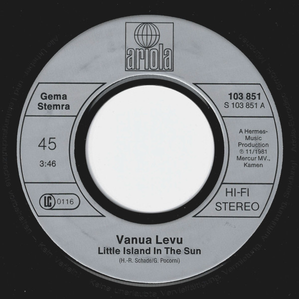 Vanua Levu - Little Island In The Sun | Ariola (103 851) - 3