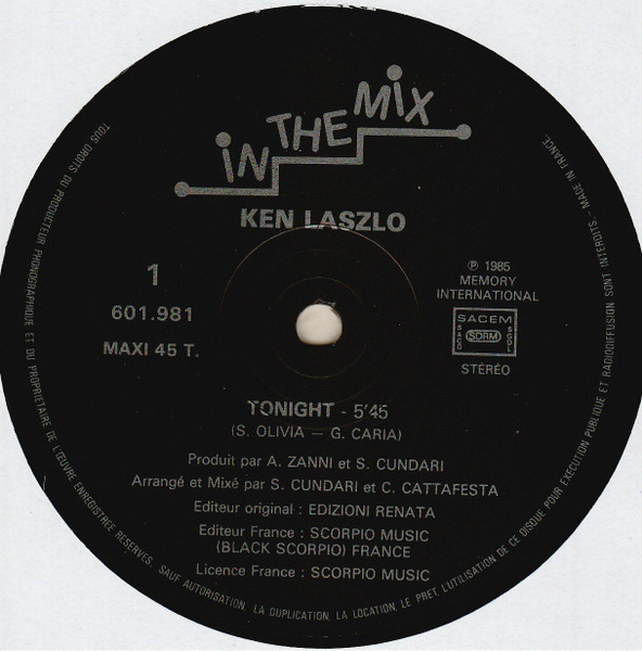 Ken Laszlo - Tonight | In The Mix (601 981) - 3 Ken Laszlo - Tonight | In The Mix (601 981) - 3