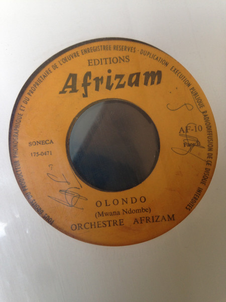 Orchestre Afrizam - Elumba Lumba / Olondo | Afrizam (AF-10) - 2