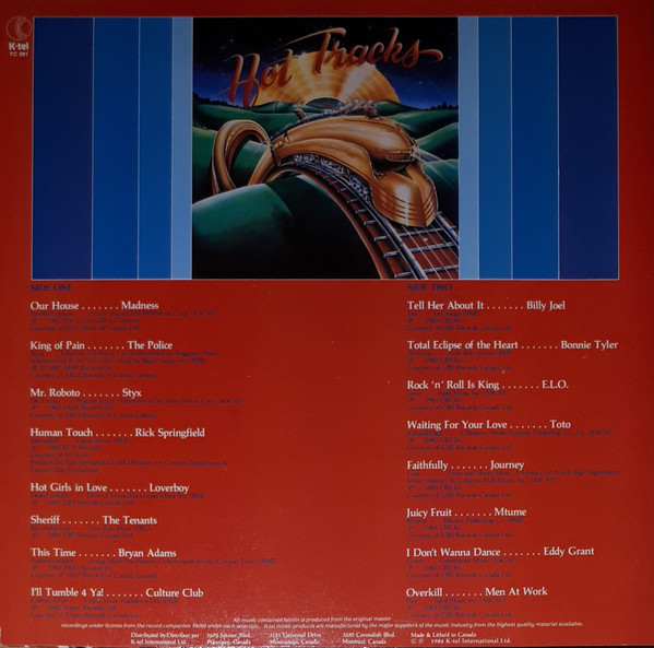 Various - Hot Tracks [Vinyl] | K-tel (TC 291) - 2