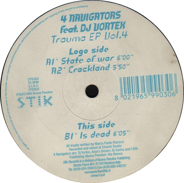 4 Navigators Feat. DJ Vortex - Trauma EP Vol. 4 | Stik Records (STK023) - main