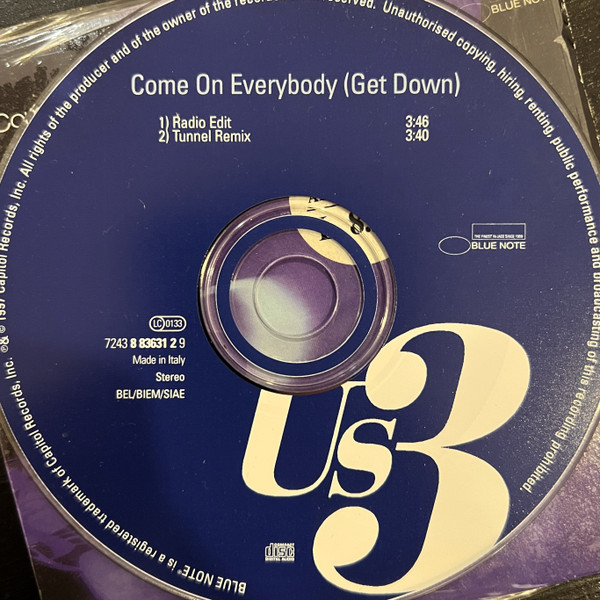 Us3 - Come On Everybody (Get Down) | Blue Note (7243 8 83631 2 9) - 3